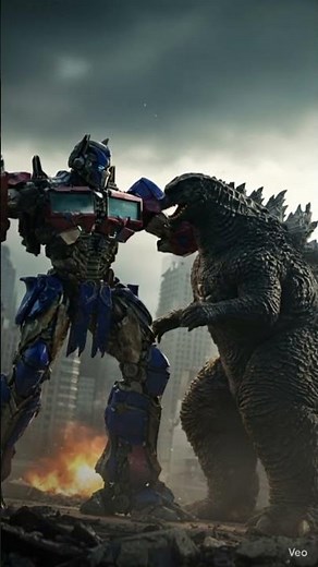Transformer VS Godzilla || Transformer punches to Godzilla