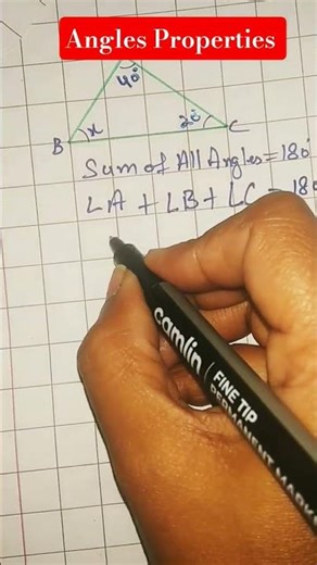 Angles Properties #short #angles #anglesumproperty #mathstricks