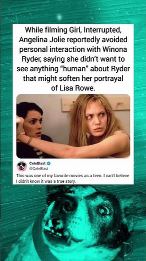 While filming Girl, Interrupted, Angelina Jolie reportedly avoided personal interaction with Winona