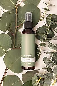 SweatyB® Eucalyptus Shower Spray – 100% Pure Eucalyptus Essential Oil Shower Mist for Sauna & Steam Room – Natural Aromatherapy for Stress & Sinus Relief – Vegan – Made in USA – 4 oz