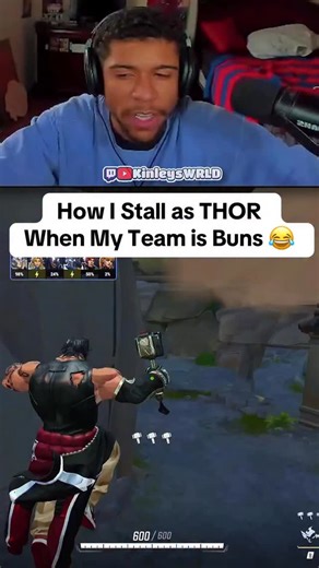 How I Stall as Thor When My Team is Buns 😂 #gaming #gamingontiktok #fypp #marvelrivalsgame #marvelrivals Top 500 tips marvel rivals | Kinley's Wrld