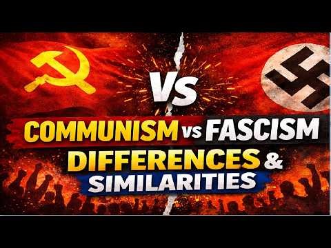 communism vs fascism differences and similarities
