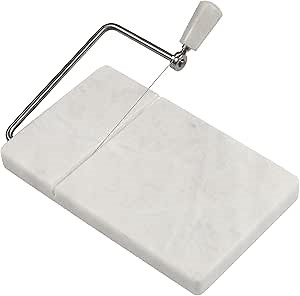 Radicaln Cheese Slicer White Handmade Marble Cheese and Butter Cutter - Kitchen Gadgets for Soft Food Slicer - Vegetable Cutter