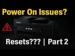 Brother MFC-J6530DW Problemy z włączeniem, resety ??? || Part 2