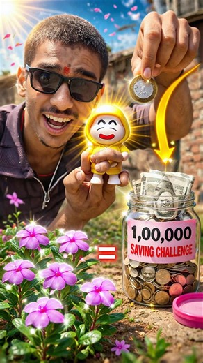 Smile Face Challenge 😂|1 Lakh Saving Challenge 😱 | Ek Phool = Ek Rupiya 🌸💰 |