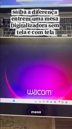 #artdigital #wacom #tablet Descubra a diferença entre uma mesa Digitalizadora com tela e sem tela