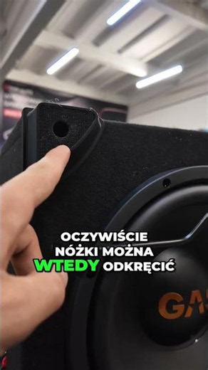 GAS subwoofer: Innowacyjna skrzynia z unikalnymi nóżkami! #shorts