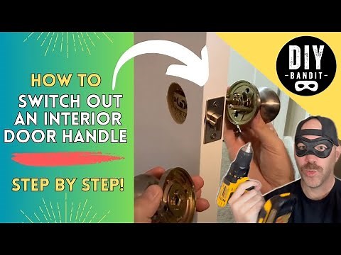 🔥 How To Switch Out An Interior Door Handle (Lockable with Key)➔ Easy DIY Step-By-Step Instructions!