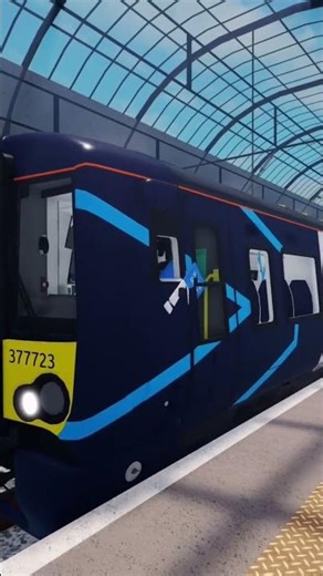 Class 377 departing from Llyn-by-the-sea