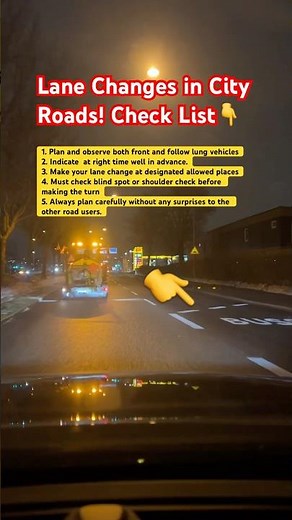 How to Change Lanes Safely | ⛔️ | Changing lanes