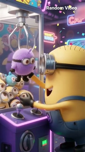 Minions are playing with a claw machine#shorts 🥳🥳🥳