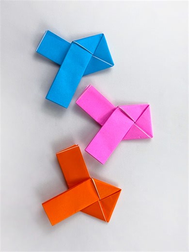 【簡単折り紙工作】愛結びの作り方💡メッセージカードの結び方💖How to make message card✨#結び#留言卡#おりがみ#origami#메시지#쪽지접는법#作り方#結び方