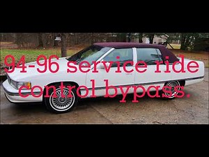 94-96 Cadillac Deville, Seville, Eldorado ride control bypass.