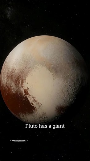 Pluto’s heart isn’t just a cool shape… it’s a clue to the planet’s history. ❤️🪐 The bright region contains Sputnik Planitia, a giant basin where frozen nitrogen ice slowly flows across the surface. Scientists even think this feature may have helped change Pluto’s orientation over billions of years. Small planet. Incredible science. 🚀 Follow for more scientifically accurate space and Earth content. #Pluto #Astronomy #SpaceFacts #SolarSystem