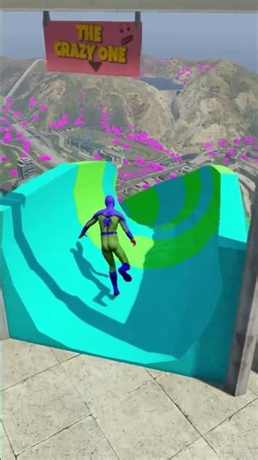 GTA 5 Squid Game Guard VS Spiderman Crazy Jumping and Water Fails #spiderman #shorts #shortvideo