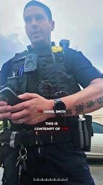 Citizen Forces "Top Cop" to Admit Contempt of Cop and Retreat!
