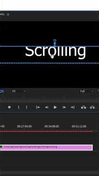 Learn TEXT animation in premiere pro .... scrolling text in premiere pro 🔥wait for end..👀😱 #adobe