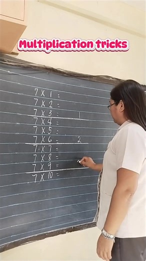 Multiplication tricks Table 7 #math #Education | Teacher Anne