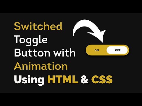 Switching Toggle button with animation using HTML & CSS | Toggle button animation CSS |