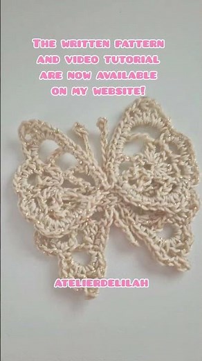 Crochet This Lace Butterfly Now With My Pattern #diy #crochet #butterfly #crochettutorial #amigurumi