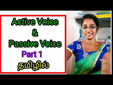 Active and passive voice/ English grammar / part 1/ explained in Tamil / 10th grammar/ tntet/ tnpsc