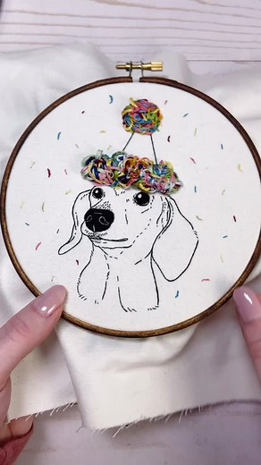 How I finish one of my un-framed hoops ✨ #inlove #homemade #myroutine #embroidery #handembroidery #asmrtiktoks #sewingdiy