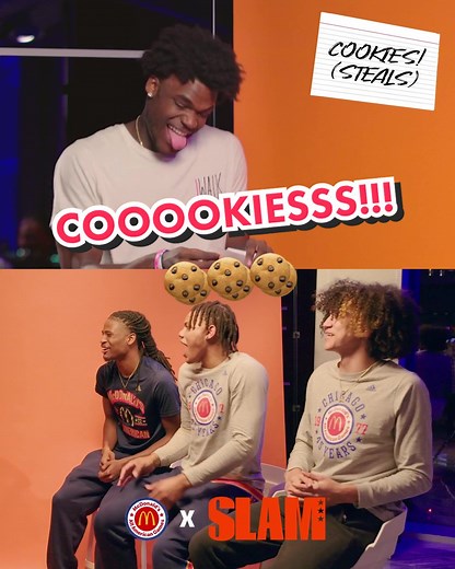 #ad There’s no better phrase in hoops for getting a steal than cookies. 🤣 The 2022 McDonald’s All Americans had us rolling in this new episode of SLAM Up. @mcdaag