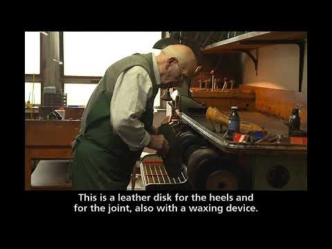 Shoemaker's workshop: Finishing machine