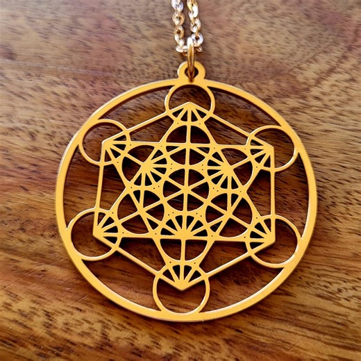 Metatron's Cube Necklace: Sacred Geometry, Symbol of the Universe - Etsy