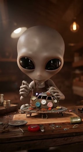 Baby Alien's ASMR Spaceship Build