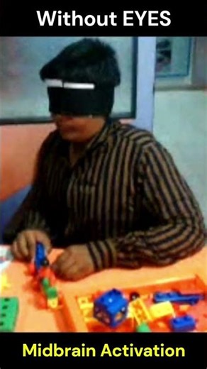 👁️‍🗨️Block train without EYES... #midbrainactivation #dmittest
