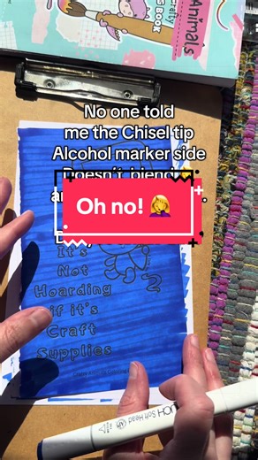 Oops! I didn’t realize the chisel tip marker side doesn’t blend … but maybe if I didn’t pick up the marker and swipe but colored continuously? Oh well I still decided to use it to try out the blue print effect. Just have to finish it now. #coloringcommunity #coloringbooksforadults #alcoholmarkers #blueprintcoloringeffect #coloringtrend