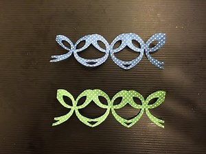 Paper cutout　ribbon origami おりがみ　切り絵　リボン