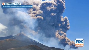 173K views · 2.8K reactions | ETNA ERUPTS: A video shared from Italy shows the moment when the Mount Etna volcano began to erupt, sending ash and smoke billowing into the sky. More: https://www.foxweather.com/extreme-weather/italy-mt-etna-eruption-june-2025 | FOX Weather | Facebook