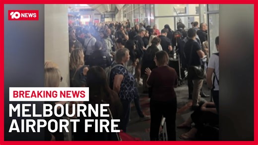 45K views · 125 reactions | In breaking news tonight, a domestic terminal at Melbourne Airport has been evacuated after a suspected fire broke out. Sophie Jacobsen has the latest. | 10 News Melbourne | Facebook