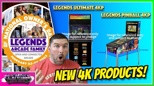 AtGames New Legends Ultimate and Legends Pinball 4K & National Owners Day Reveals