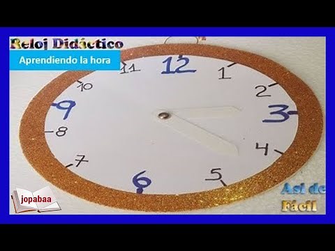 How to make a learning clock? Learn to tell time on a clock. ⏰