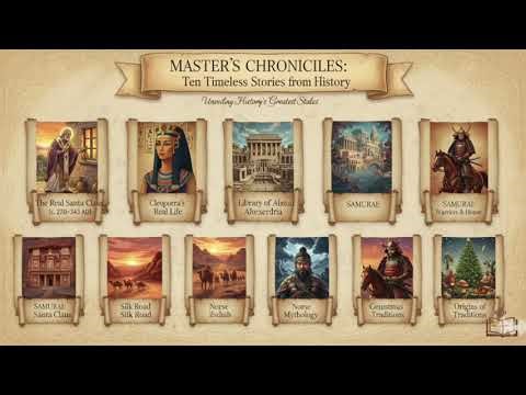 🎧Audio Only🎧 Ten Timeless Stories from History: Calm Narration 🌙📖