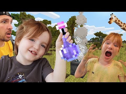 MAGiC MiNECRAFT POTiON!! Adley brings Pet CHEETAH into Safari House & Niko turns Dad invisible! Ep.3