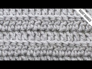 The Back Loop Double Crochet :: Crochet Abbreviation :: Right Handed
