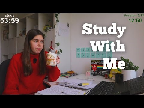 LIVE 12 HOURS Study With Me (60 min study + 10 min break)