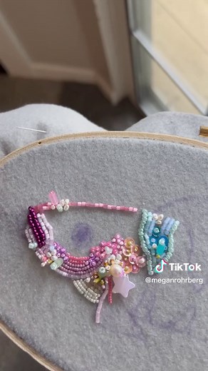 Bead Embroidery Fish: A Contemporary Embroidery WIP