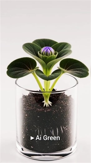 One Tiny Seed → African Violet Explosion in 60 Sec! 🌱💐#SeedToBloom#AfricanVioletTimelapse