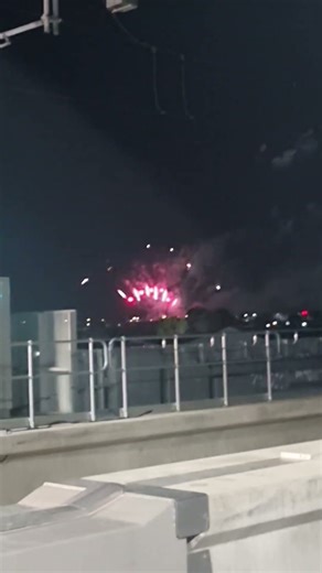 transperth A series train in Beckenham station during fireworks #transperth #fireworks #train #perth