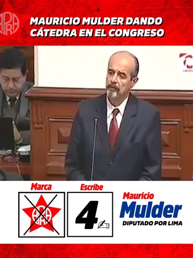 Mulder Defiende la Democracia en el Congreso del Perú
