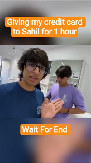 giving my credit card to Sahil for 1 hour #shoravjosivlog#shoravjoshishorts#kunalijoshi#piushjoshi