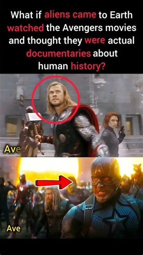 What If Aliens Think The Avengers Movies Are Human History? #shorts