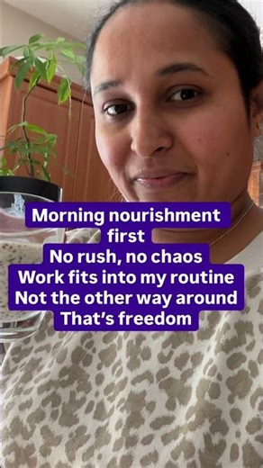 Healthy breakfast choices Work running in the background Routine that supports my goals