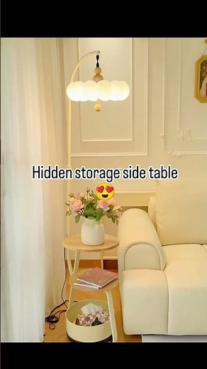 Small Side Table with Hidden Storage 🤍✨