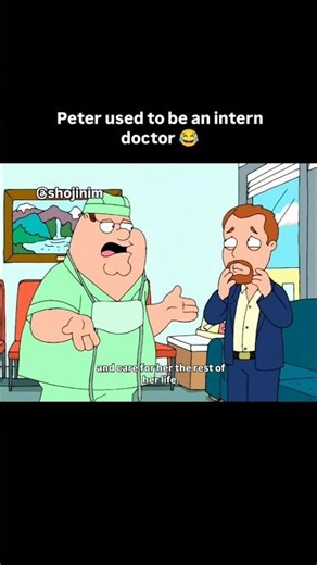 Peter used to be an intern doctor 🤣 #familyguy #petergriffin